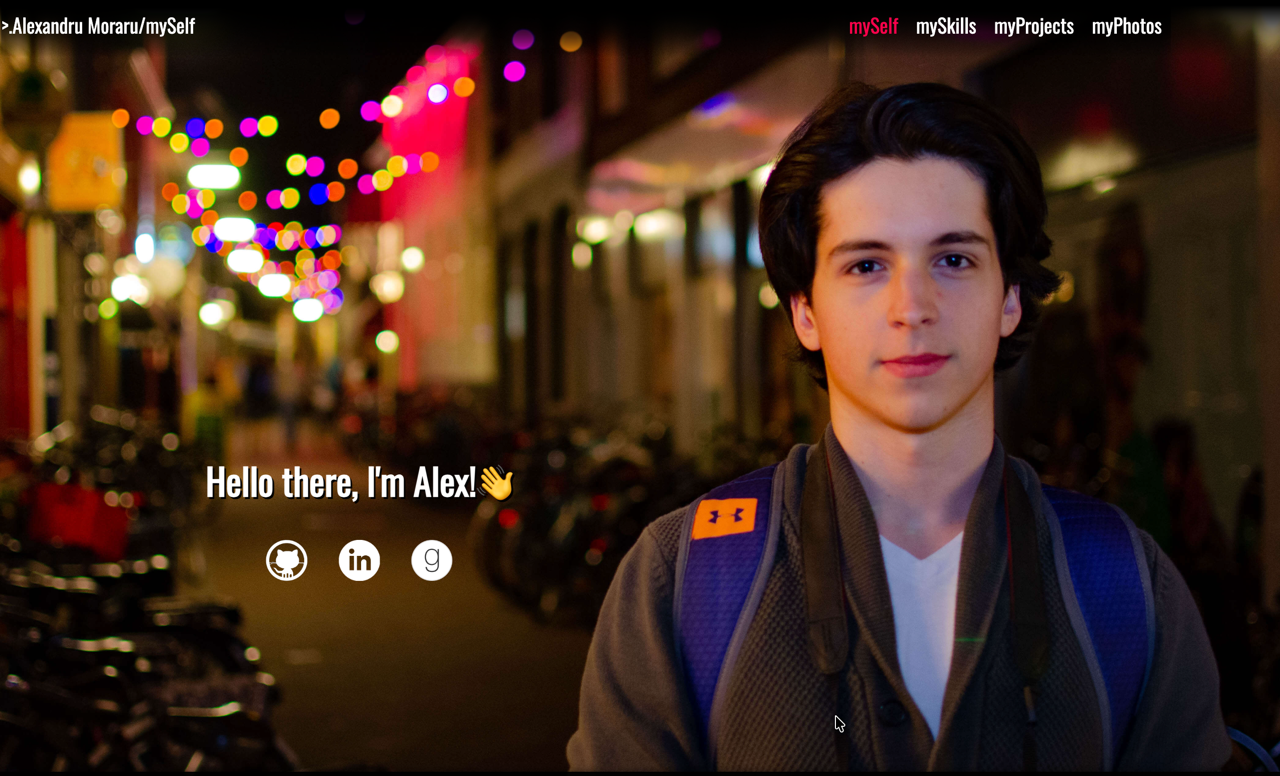 Old Personal Website - Static HTML/CSS/JS